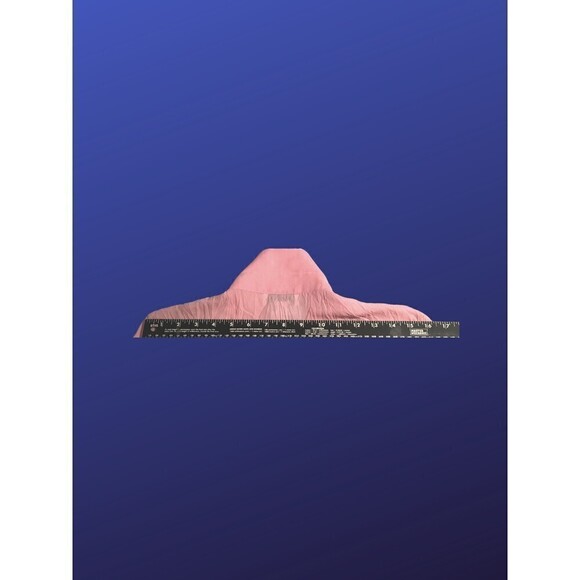 ROBBIE BEE Semi-sheer/Lace-Trim/Ruffled REGENCY Blouse, PINK, Size Large, NWOT - Picture 7 of 8